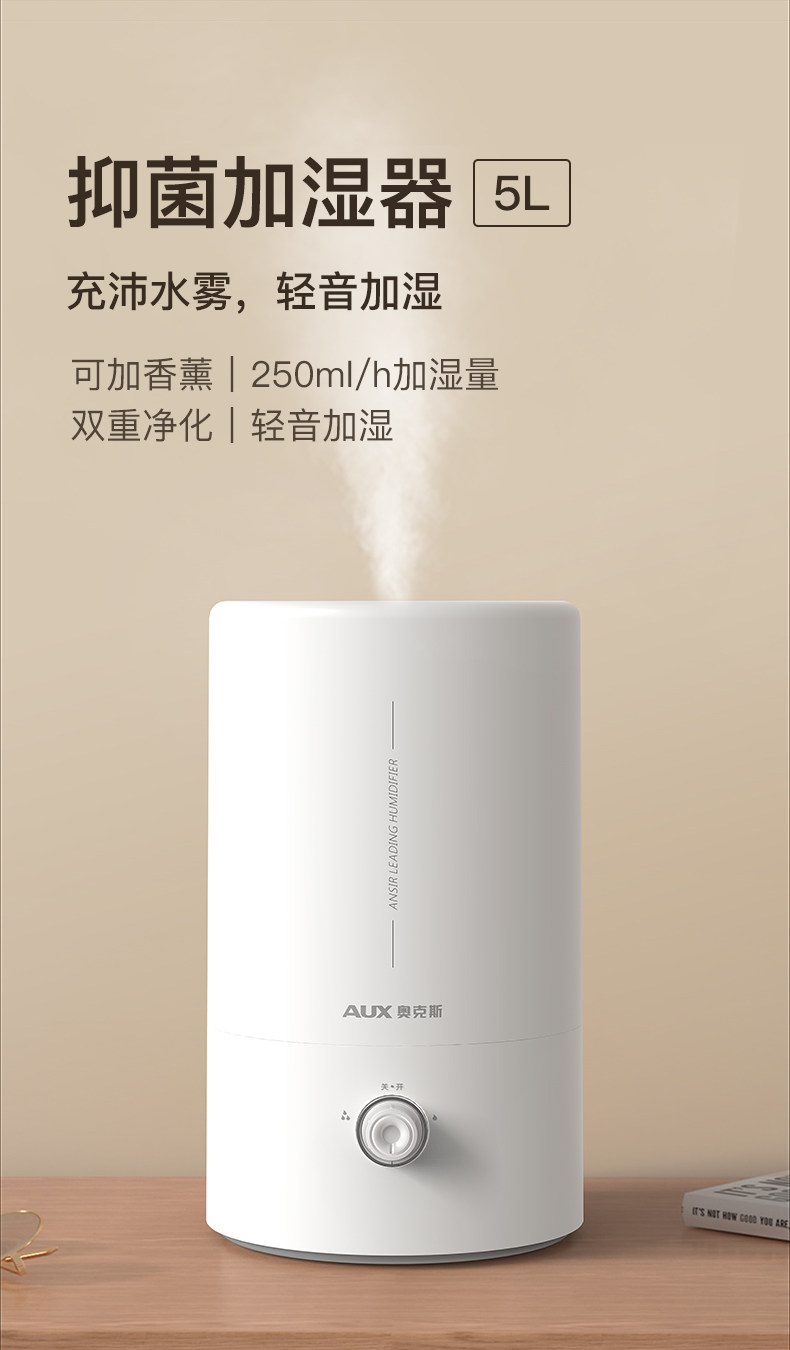 Ox Humidifiers Home Small Silent Bedrooms Large Mist of Pregnant Woman Air Purifying Spray Machine