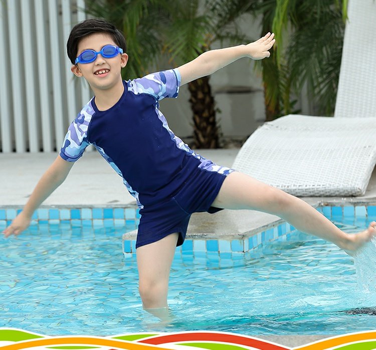 Bộ đồ bơi trẻ em 8 bé trai 10 trẻ lớn 11 học sinh chia áo tắm 9 áo chống nắng cho bé trai 12 tuổi - Bộ đồ bơi hai mảnh đồ bơi 2 mảnh cho bé gái