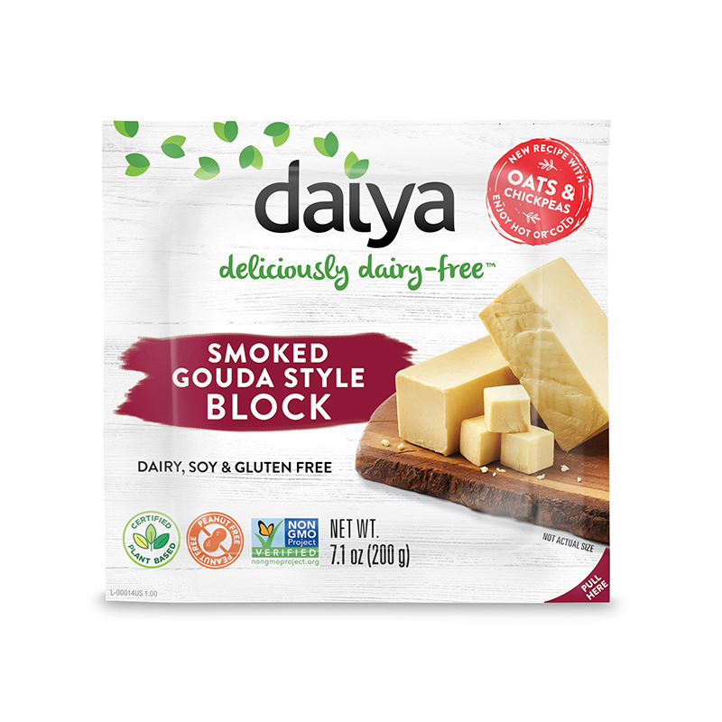 Imported Daiya vegan gluten-free, no-soy custard, no-five-spicy smoked Dutch style cheese cheese bricks 200g