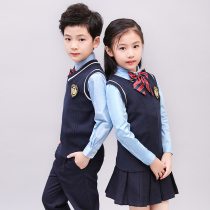 Childrens performance set boys and girls Spring and Autumn New Korean version of college style Primary School students kindergarten class uniform school uniform