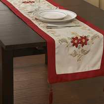 (Clearance value) red table flag long strip decorative cloth cover old customers feedback clearance price