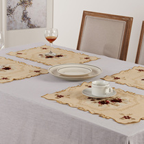 2 yuan clearance multi-color beautiful pastoral foreign trade export embroidery fabric decoration placemat cover towel gift