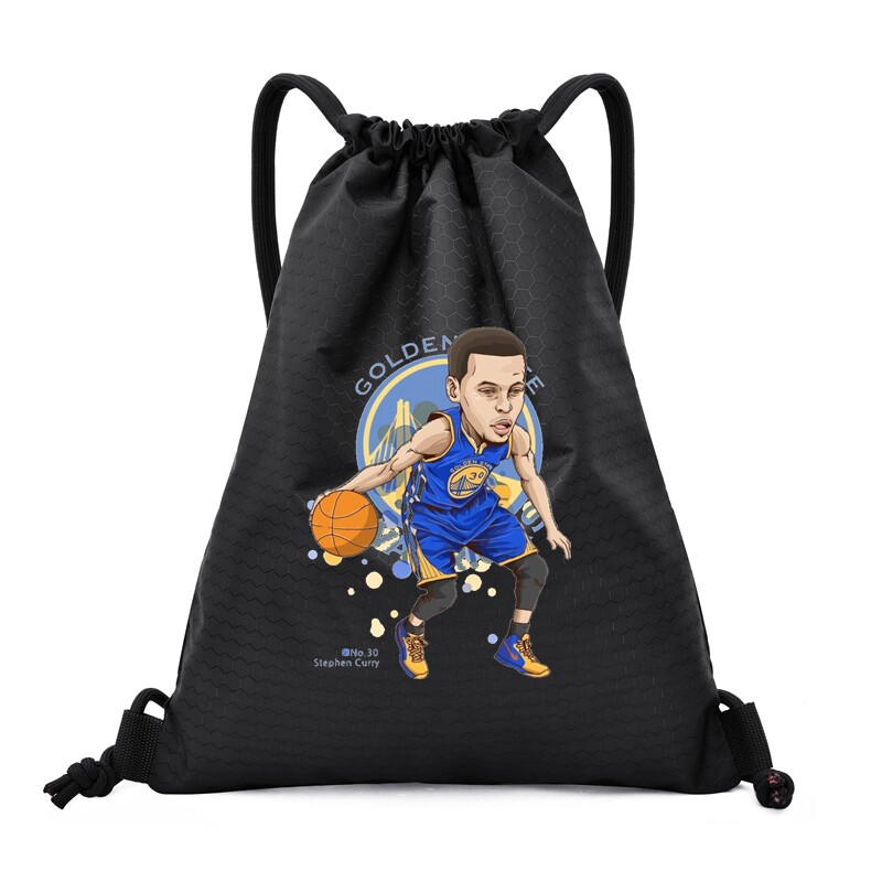 Lakers Warriors Basketball Bag Backpack Basketball Bag Training Bag Shoulder Storage Bag Drawstring Swimming Drawstring Pocket