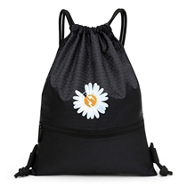 New style small daisy backpack Quan Zhilong with the same drawstring pocket drawstring basketball storage cloth bag mens and womens sports backpack