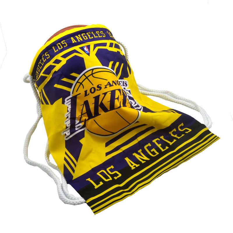 Lakers Warriors Bucks basketball bag backpack basketball bag training bag double shoulder storage bag drawstring large capacity
