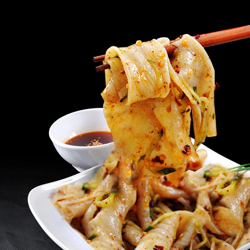 Specialty Non-boiled Dry Noodle Dry Cold Noodle 1000g218g Hardcover with Seasoning Hot Fried Noodle Cold Mix Instant Snacks