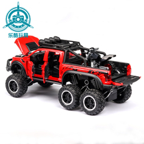 F150 Raptor rover rover six-wheeled shock-proof co-goldcar childrens toy car model big foot car motorcycle toy car