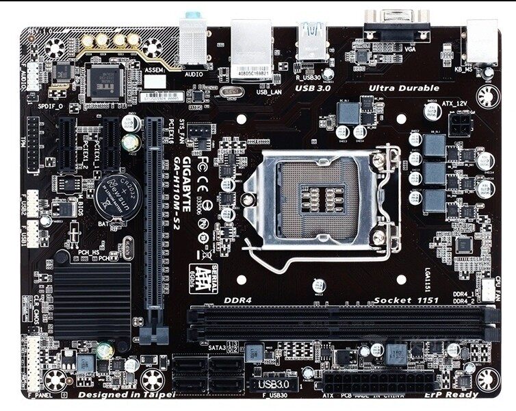 Dash for the new H110M-S2 H110M-S2 H110M-DS2 H110M-DS2V H110 H110 motherboard 1151