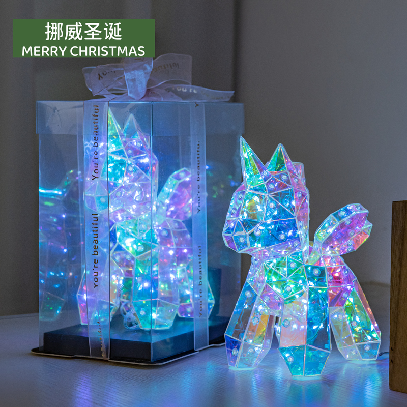 Christmas Decoration, Glowing Unicorn Gift, Valentine's Day, Kidsren, Girls, Girl Ornaments, Birthday Gift Dolls