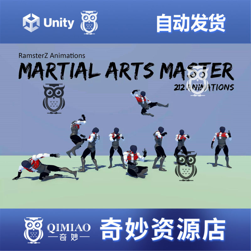 Unity Martial Arts Master 1.0 Character Boxing and Martial Arts Freehand Combat Action Animations