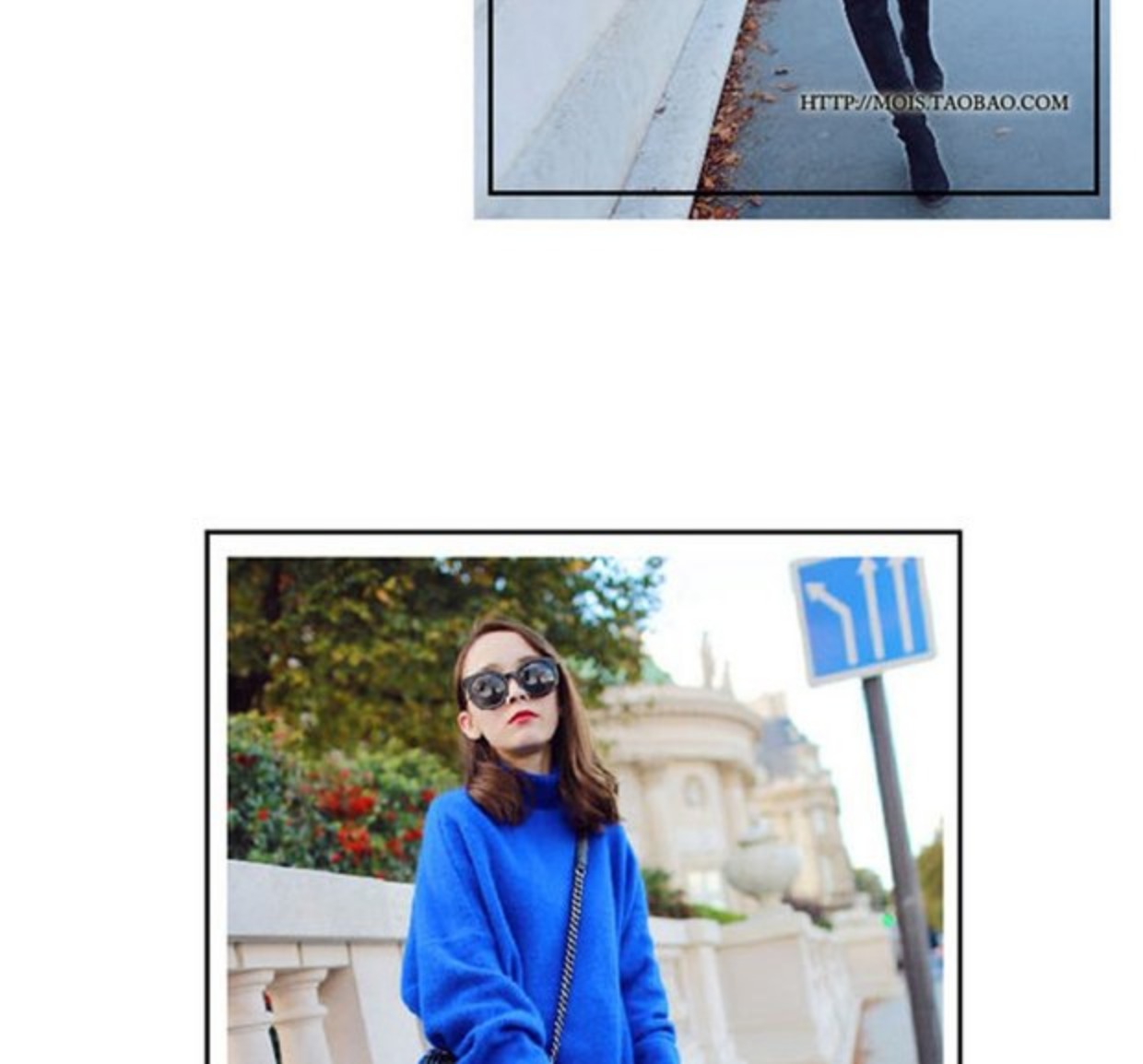 Mùa thu đông 2017 mới của phụ nữ dày cổ áo len cashmere rộng áo len rộng áo len cỡ lớn lười áo len phiên bản Hàn Quốc - Áo / áo thun áo cardigan