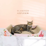 Кошка хватает большую кровать для кошки, стул, кошачьи гнездовые шлифовки, устойчивый