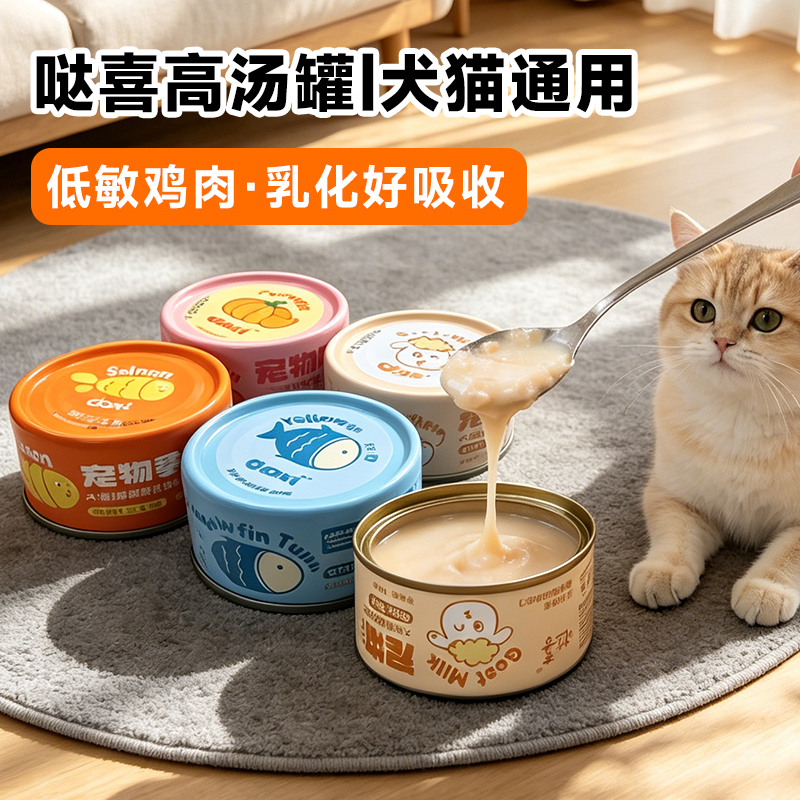 Daxi Hypoallergenic Chicken Cat Snacks Canned Food for Dogs and Cats, Universal Broth Cans, Emulsified and Easy to Absorb, Pet Wet Food, 24 Cans Daxi Hypoallergenic Chicken Cat Snacks Canned Food for Dogs and Cats, Universal Broth Cans, Emulsified and Easy to Absorb, Pet Wet Food, 24 Cans