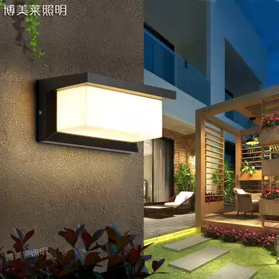 Wall lamp outdoor waterproof LED European creative aisle outdoor wall lamp courtyard patio door headlight balcony stair lamp