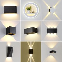  Wall lamp LED outdoor waterproof simple dimming Indoor creative bedside Living room Bedroom Corridor Aisle Exterior wall Courtyard