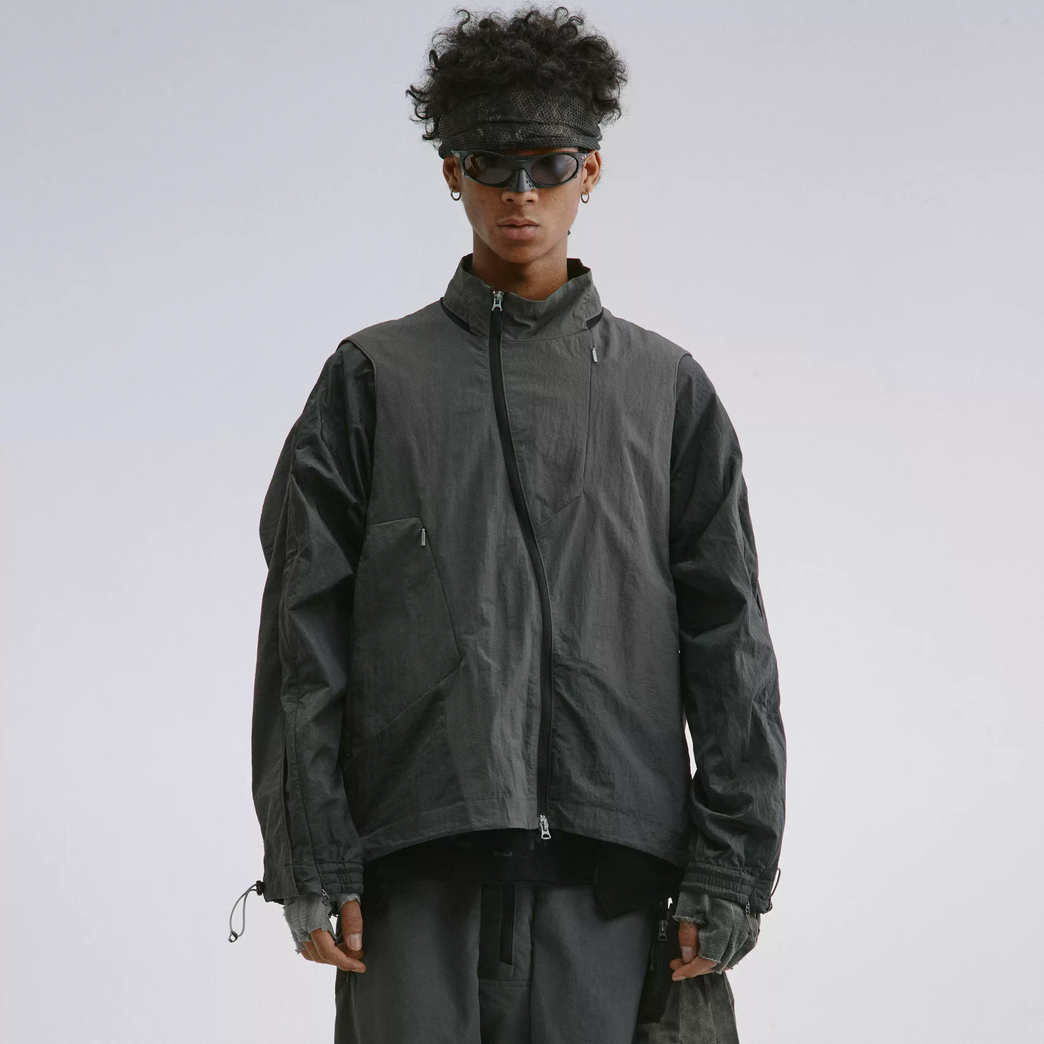Multiform Cocoon-Style Down Robe Faux Sherpa Cocoon Coat - Cool 