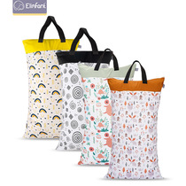 Elinfant extra large waterproof bag 40*70 extra large capacity storage bag INS style printed storage bag