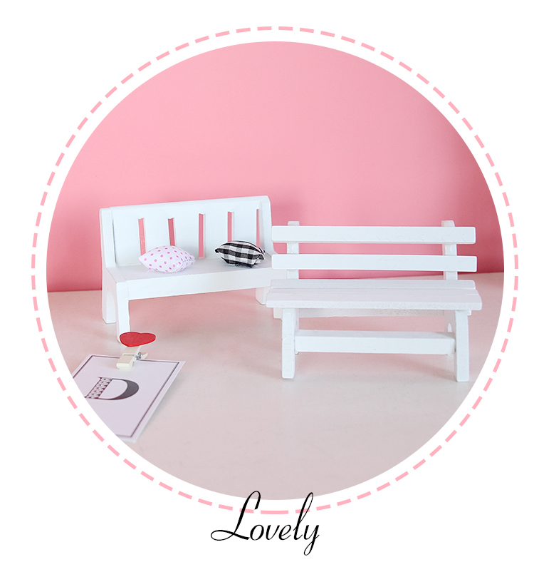 Zakka mini nhỏ ghế nhỏ bằng gỗ sáng tạo hình ảnh nhiếp ảnh đạo cụ trang trí nhà đồ trang trí nội thất nhỏ trang trí cầu thang phòng khách đẹp