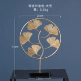 Nordic Light Luxury Creative Ginkgo Leaves Устанавливает домашние украшения гостиной телевизор телевизионный шкаф модель модель дома