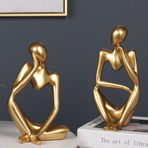 Modern light luxury abstract art figure ornaments home accessories creative living room TV cabinet wine cabinet decoration crafts