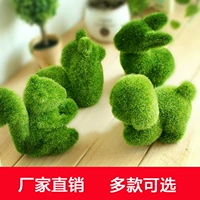 Sáng tạo quà tặng mô phỏng cỏ động vật dễ thương con chó con trang trí Cây xanh bonsai trong chậu trang trí máy tính để bàn đồ trang trí nhà cửa