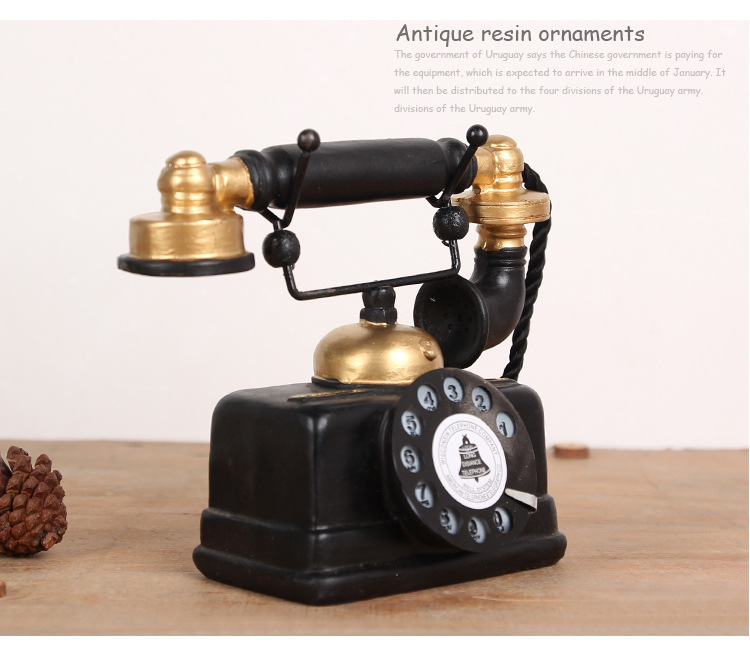 Retro Mỹ gió công nghiệp điện thoại nhựa mô hình trang trí phòng khách mô phỏng thủ công tủ rượu trang trí hiển thị những đồ vật trang trí phòng khách