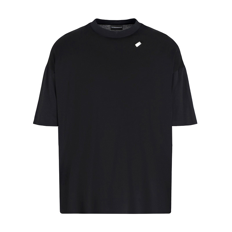 Emporio Armani/Anpriao Armani Men's Short-Sleeved T-Shirt, Versatile and Loose-Fitting Half-Sleeve for Summer