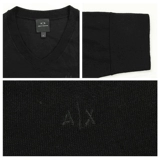 Armani, шерстяной осенний базовый приятный телу трендовый свитер, V-образный вырез