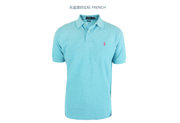 Mỹ thư trực tiếp Polo Ralph Lauren Ralph Lauren nam phiên bản tiêu chuẩn cổ điển của bông ngắn tay áo Polo