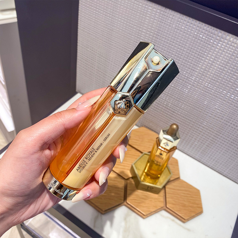 Yuanyuanda Beauty Guerlain Double Effect Repair Essence Emperor Bee Brightening Firming Double Tube Facial Serum 50ml