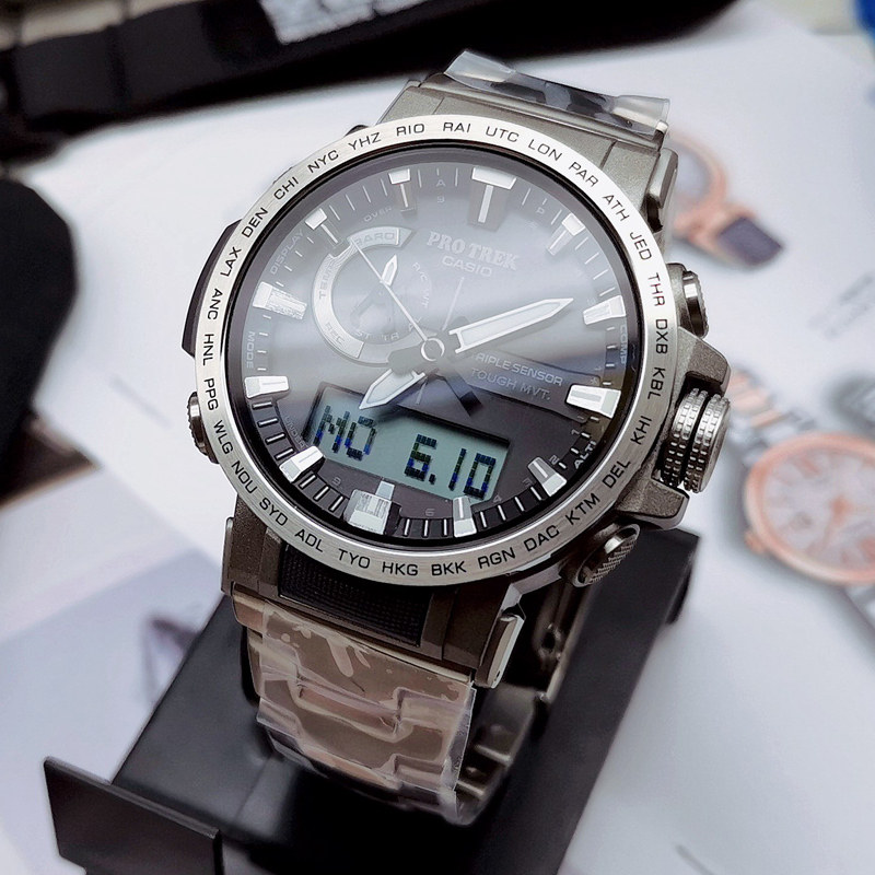 Casio Protrek Mountaineering Watch Male Light Energy Wave Watch Outdoor Sports Limited Edition Prw 60t 7a