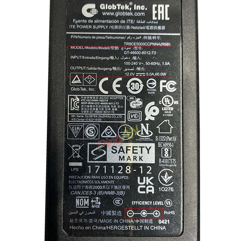 GlobTek Inc. GT-46600-6012-T3电源适配器，12V5A性能如何？-其它网络相关-淘宝好物网