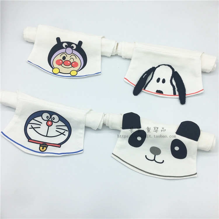 New sweat-absorbent towel INS Snoopy sweat-absorbent towel four-layer sweat-free towel for children cotton cartoon dog stereo pad back towel