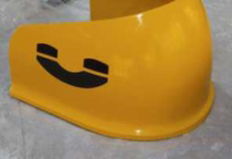 Dust-proof anti-rain cover Telephone booth GRP mould Forming waterproof cover Telephone anti-rain cover 640 * 340 * 741