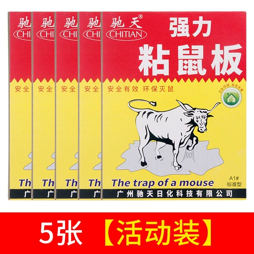 驰天 Сильная клейкая липкая мышиная пластина с большими мышиными клейми.