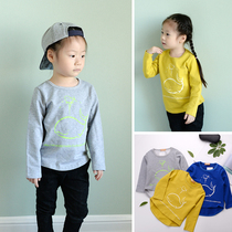 Children long sleeve T-shirt pure cotton elastic hair ring Korean version blouse childlike spring style fashion male and female jersey undershirt