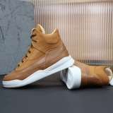 Зимняя высокая обувь, сапоги на платформе, флисовые удерживающие тепло туфли, 2020, из натуральной кожи