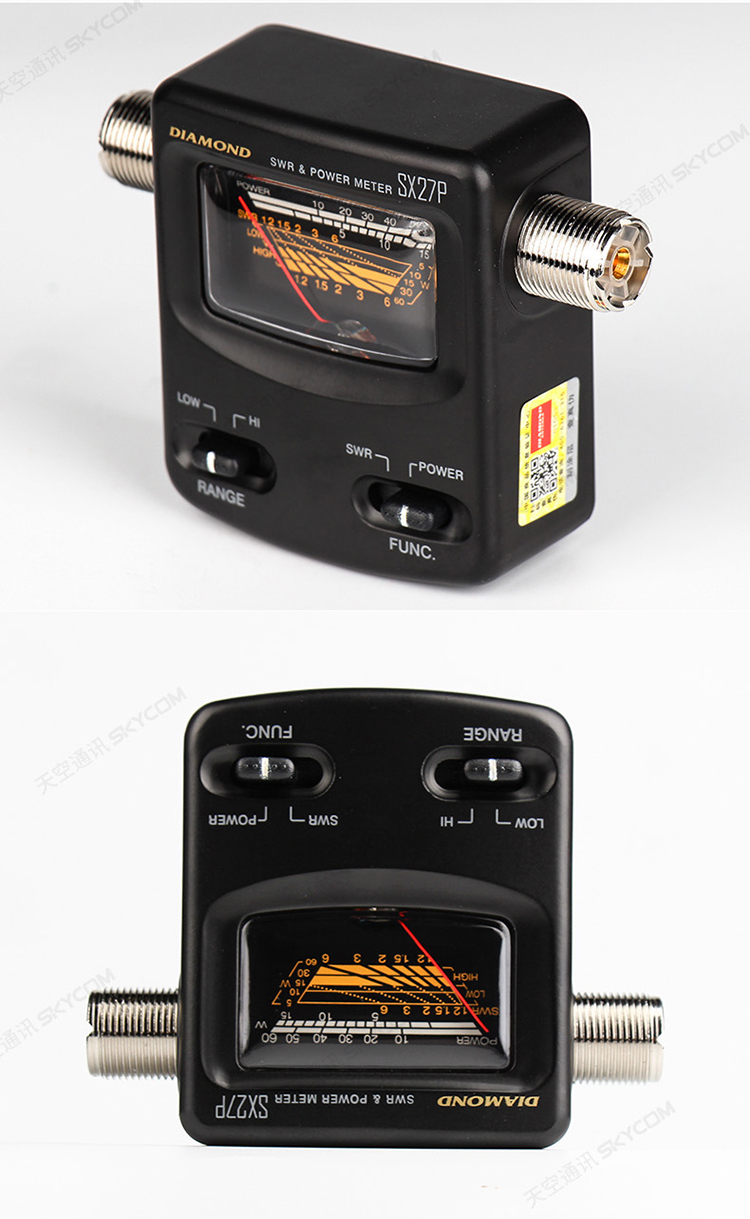 DIAMOND SX27P Mini SWR Power Meter 144-470MHz UV UHF VHF 0