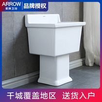 Wrigley bathroom mop pool floor towing Basin-AM7705 (inspection by counter)