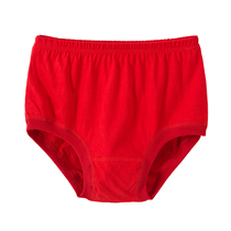 5-piece red underwear ladies cotton size middle-aged and elderly high-waisted cotton mother breifs