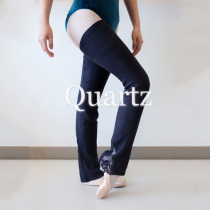 Zhongba Meilu Quartz and Wisteria Ballet knitted imitation Cashmere lace warm leggings