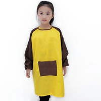 Двухвороткорный карман желтый кофейный рукав