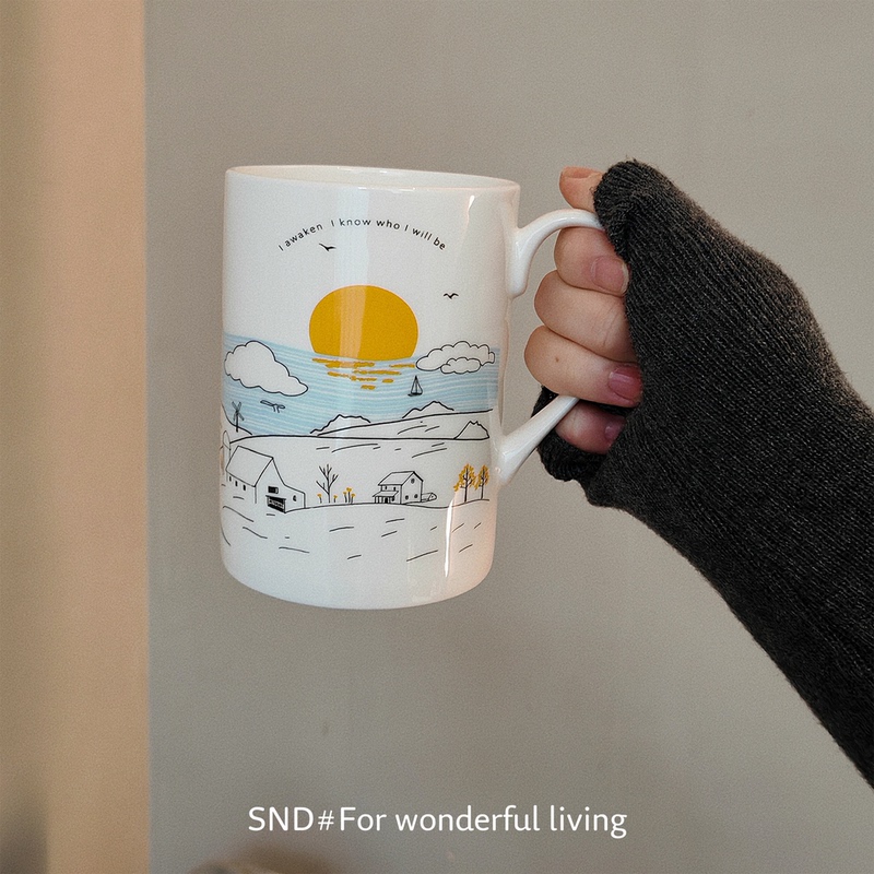 Sun Island Snd【Awaken Gazing at the Sun】Bone China Cup 