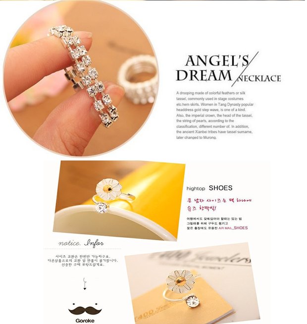 Hàn Quốc trang sức nhỏ đơn giản nhỏ cúc cúc ngón tay nhẫn hoa hồng mở vòng phụ nữ xu hướng phụ kiện nhẫn vàng nam