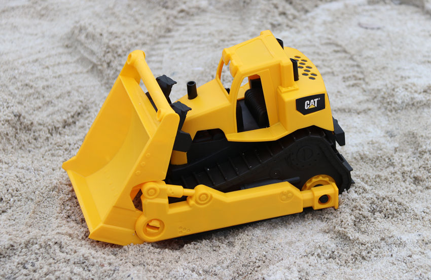 CAT Bộ xe kỹ thuật lớn Bộ máy xúc Trẻ em Đồ chơi bãi biển Máy xúc Dump Xe tải Máy ủi - Đồ chơi điều khiển từ xa do choi tre em