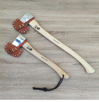 Savage bushcraft outdoor camping forged imported pecan wooden handle jungle axe wood cutting wood axe