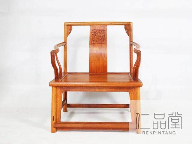 Myanmar grass pear-Ming furniture imitation of dwarf full-panel dwarf southern official hat chair three pieces (sold out)