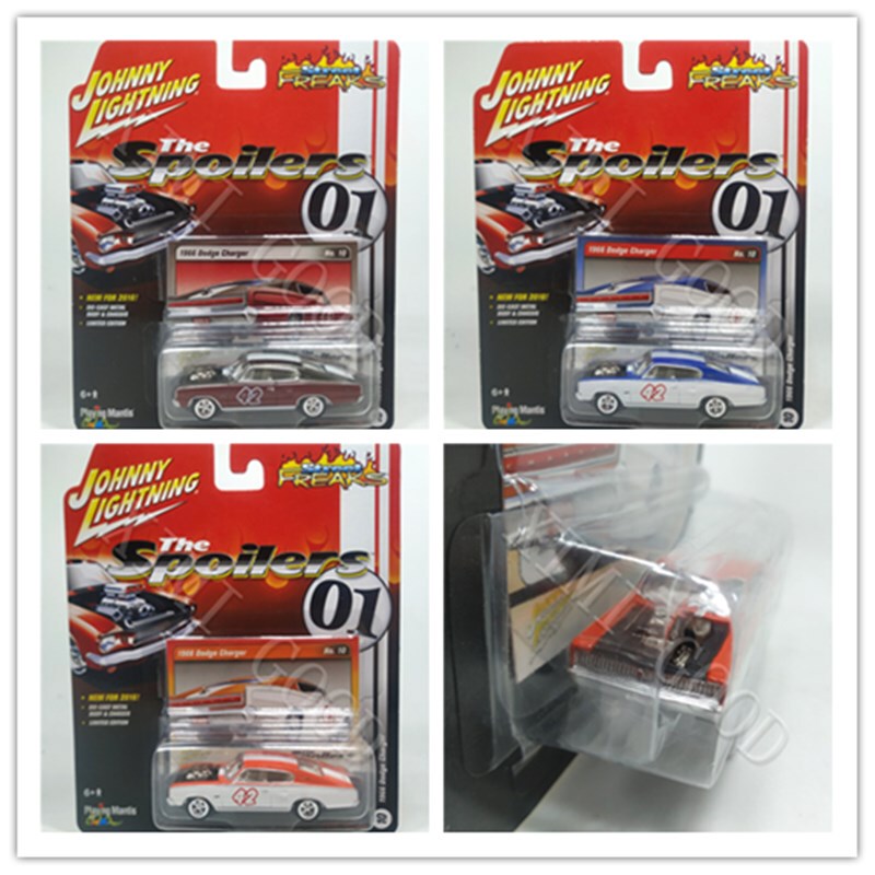 Jonny Jl 1:64 Alloy Model 1966 Dodge Charger Diecast Car White Lightning Crazy Jonny Jl 1:64 Alloy Model 1966 Dodge Charger Diecast Car White Lightning Crazy