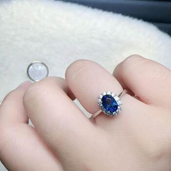 Natural colored sapphire jiuyuan jewelry royal blue