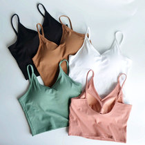 Old Guest Welfare dew Umbilical Harness Vest Woman With Chest Cushion Interior Lap Summer Beauty Back Cups One-piece Smear Underwear